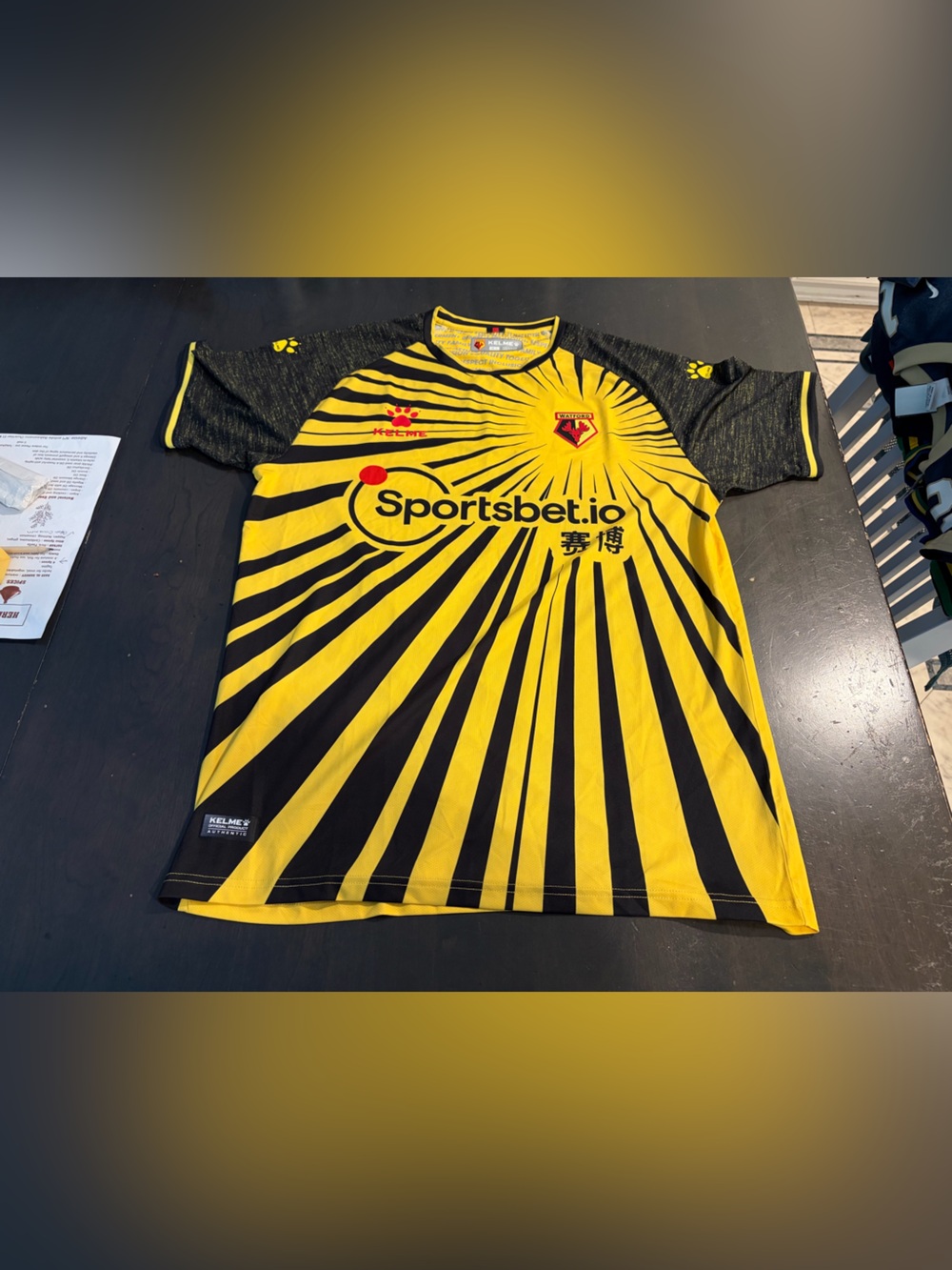 WATFORD FC Official Kelme Home Football Shirt 2020-2021  Men's Large Jersey